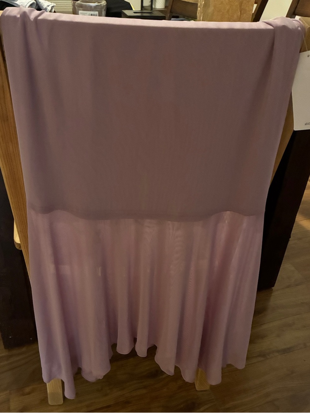 High-Low Pleated Skirt in Lavender